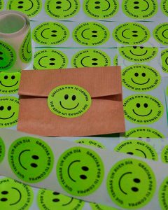 Stickers Gracias por tu compra Verde